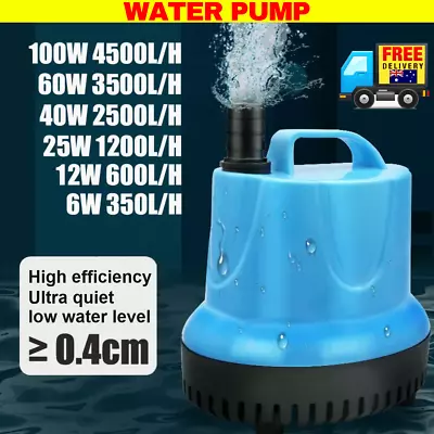 Submersible Aqua Aquarium Fountain Pond Marine Water Pump Fish Tank • $24.95