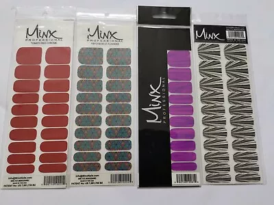 Minx Nails Foil Wraps Brand New Nail Art Chrome Stripe Floral Bundle Of 4 • £24