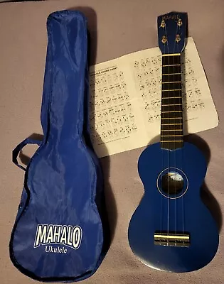 Mahalo Ukelele With Zipup Carry Case & Chord Chart - Good Pre-owned Condition  • $18.61