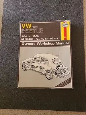 Haynes Volkswagen Vw Beetle 1200 1954 - 1966 Owners Workshop Service Manual    • $12