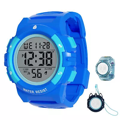 Digital Watch For Boys Girls Waterproof  DIY Watch Set With 3 Watch O3Y8 • $39.95