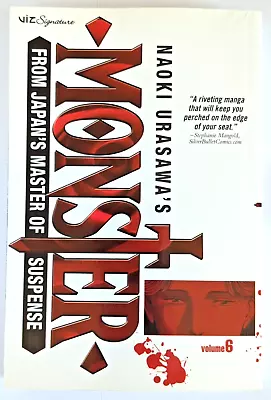 Naoki Urasawa Monster Vol 6 Manga Book 1st Print Dec 2006 Viz Signature Ed. • $60