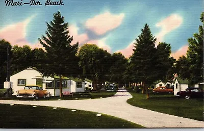 Vermilion OH Mari Dor Beach Cottages Resort Camp Lake Erie Linen Vtg Postcard • $3.64