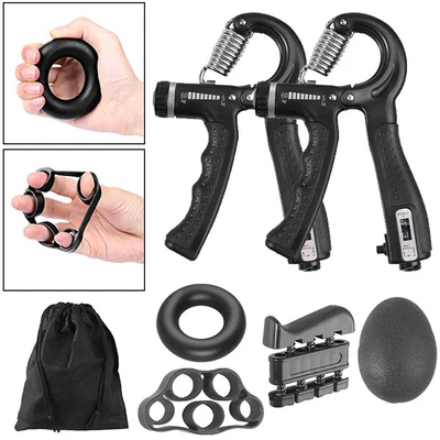 $27.25 • Buy Hand Grip Strengthener Set Wrist Finger Forearm Exercise Resistance Gripper Kit