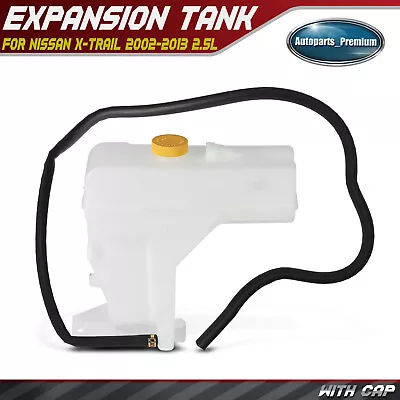 Front Engine Coolant Reservoir Tank With Cap For Nissan X-Trail 2002-2013 2.5L • $23.89