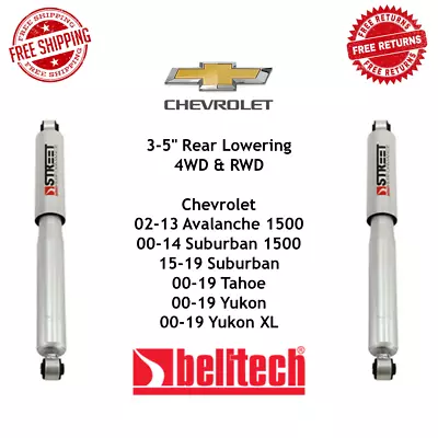 $147.98 • Buy Belltech Street Shocks Pair For Avalanche Suburban Tahoe Yukon 4WD RWD 3-5  Rear