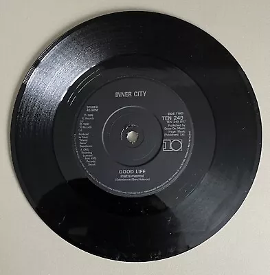 Inner City (Good Life & Good Life Instrumental) 1988 - 7  Vinyl Single Virgin Re • £11.95