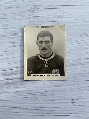 £10 • Buy Phillips Footballers Billy W Meredith Manchester City Pinnace Cigarette Card