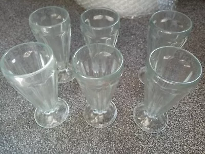 Knickerbocker Glory Glasses Sundae Or Milkshake Glassesx6 And 6 X Spoons  • £9