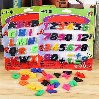 1 Set Letters Magnetic Stickers Strong Suction Reusable Magnetic Learning • £5.04