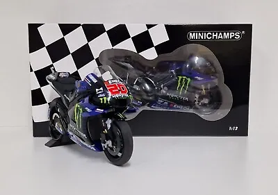 MINICHAMPS 1:12 Model Moto Die Cast Yamaha M1 Fabio Quartararo Motogp 2021 • $168.88