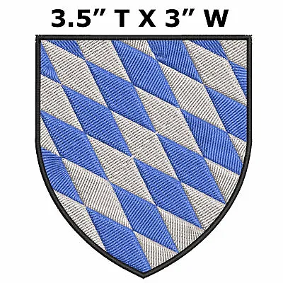 Bavaria Medieval Coat Of Arms Patch Embroidered Iron-On Applique • $5.50