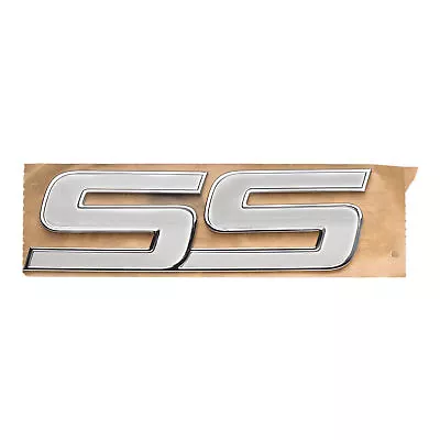 OEM NEW Front Door  SS  Emblem Badge White & Chrome 06-10 Chevrolet 15211285 • $28.88