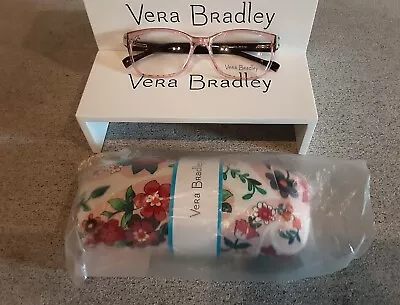 NEW Youth Vera Bradley Mint Flowers Frames & Prairie Paisley Case Size 49-15-125 • $69.95