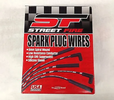 MSD 5564 Plug Wire Kit-Street Fire Spark Plug Wires SB Chev-Under Header Non-HEI • $66.99