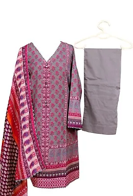 3pcs Sana Safinaz Salwar Kameez Kurti Suit Original Pakistani Shalwar Stitched • £39.99