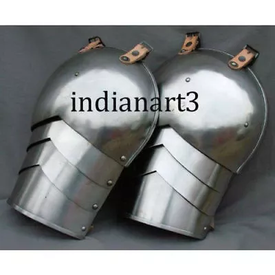 Hand Crafted Authentic Medieval / Gothic Pauldrons Metal Shoulder Armour Barbut • $65