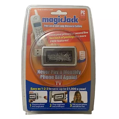 Magic Jack USB PC To Phone Local & Long Distance Free Calls Computer New • $19.99