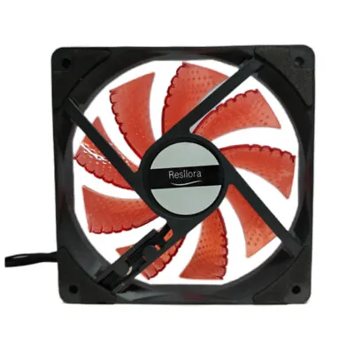 Resilora 120mm PWM Silent Fan For Desktop Cases Computer Case Cooling Fan Red • $5.39