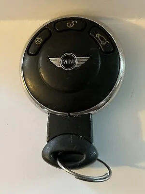 Vintage Silver & Black Used “mini Cooper” Key Fob/alarm/remote/car/door/trunk/ • $25
