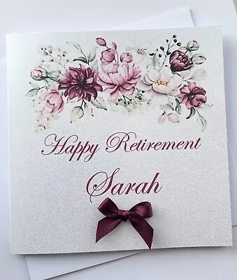 Personalised Retirement Card - Handmade - Congratulations On Your Retirement • £3.85