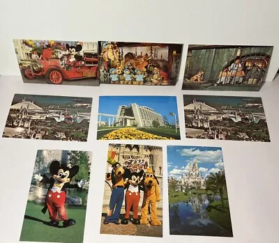 Lot Of 7 Unused Vintage Disney World Postcards Epcot • $50