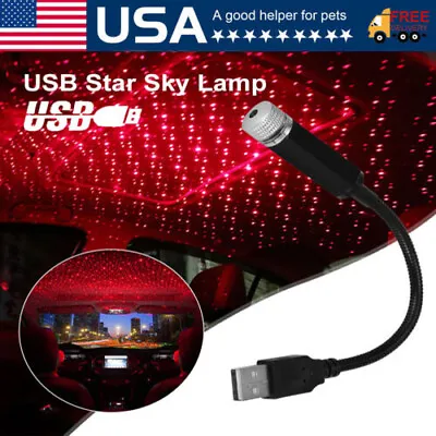 USB Car Accessories Interior Atmosphere Star Sky Lamp Ambient Night Lights US • $4.69