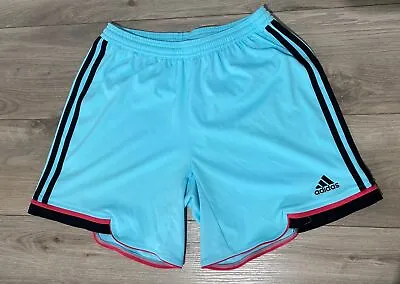 Adidas Climacool Womens Medium Green White Elastic Waist Athletic Shorts • $10