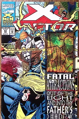 1993 X-factor #92 July Fatal Attractions Hollogram Cover Marvel Comics Exc Z3935 • $11.39