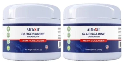 $19.99 • Buy Triple Strength Flex Joint Glucosamine Chondroitin MSM Collagen Cream DUO ALFA