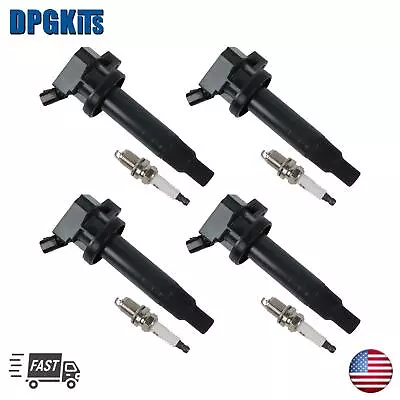 4X Ignition Coil & 4X Spark Plug For Toyota Corolla Matrix Celica GT 1.8L UF247 • $59.59