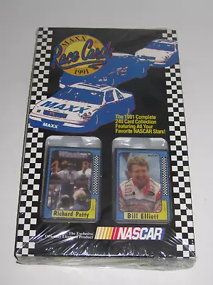 1991 MAXX Race Cards Complete 240 NASCAR Card Set FACTORY SEALED BOX ~ Free Ship • $34.95