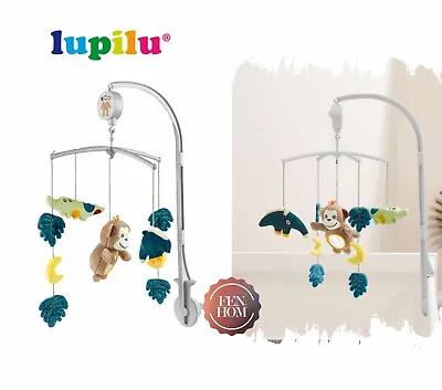 Baby Mobile Crib Cot Bed Lullaby Musical  Jungle Theme Nusery Bell Rotating Toy • £13.99