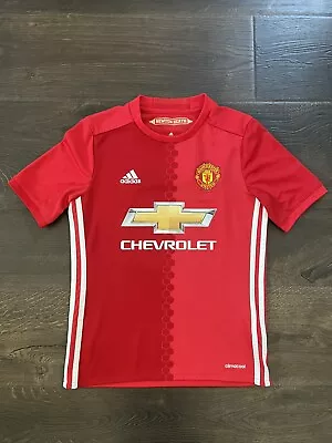 Adidas Newton Heath US Medium Soccer Jersey Manchester United Climacool Red • $28