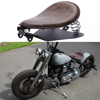 Motorcycle Spring Solo Seat Saddle For Harley Davidson Softail Bobber Chopper US • $52.99