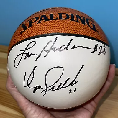 Dominique Wilkins And Lou Hudson Signed Spalding Mini Basketball Atlanta Hawks • $44.99