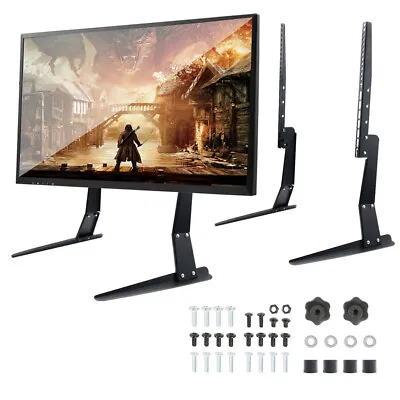 Triangular Support LCD TV Stand Table Top Universal Mount Bracket For 17 -55  US • $33.96