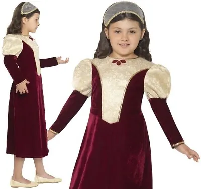 £15.99 • Buy Childrens Girls Fancy Dress Tudor Damsel Girl Costume Childs Outfit By Smiffys