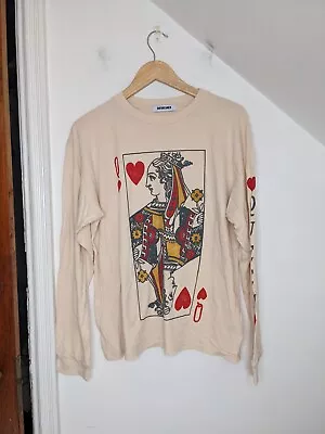 £48.66 • Buy DAYDREAMER X Free People Queen Of Hearts Oversized Long Sleeve Tee NEW Size M