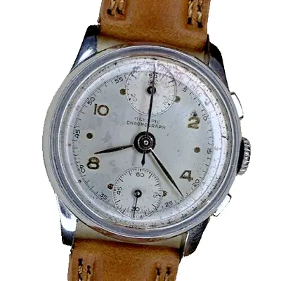 VTG Olympic Chronograph Watch-Pilot/Military Venus 170 Movement - Fully Restored • $899