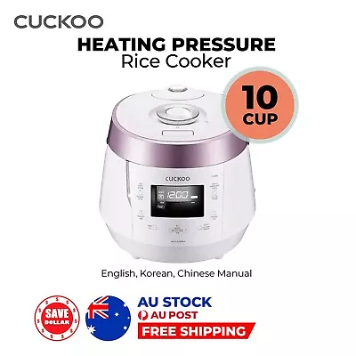 CUCKOO 10-Cup HP Pressure Korean Rice Cooker Multi Pink-White (CRP-P1H1009S) • $398