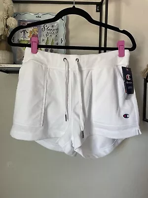 Champion Women's Elastic Waist Fleeced Active Gym Training Shorts Sz M NWT • $10