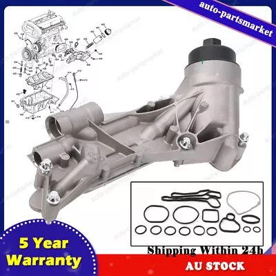 Oil Cooler Assembly Fits Holden Cruze JG JH Astra AH Barina TM + 15 Pcs Seals AU • $60