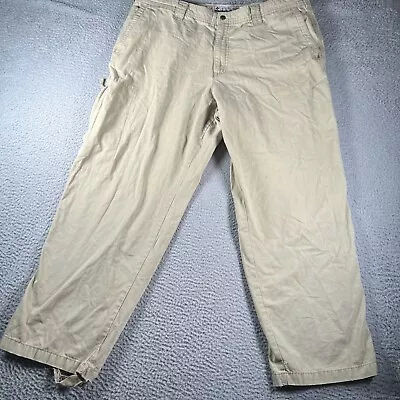 Columbia Pants Mens 42x30 Biege Khaki Straight Leg Casual Pockets Outdoor • $17.95