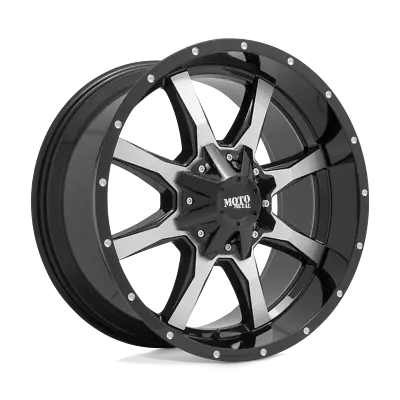 1 New Gloss Black Machined Face Moto Metal MO970 17X9 12 5X139.7/5X150 • $168.11