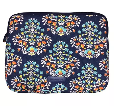 ❤️$55 VERA BRADLEY Floral Chandelier Padded Computer Laptop Sleeve Case RETIRED❤ • $19.99