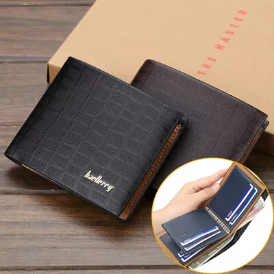 Casual Mens Bifold Wallet Leather Clutch Purse Front Pocket Card Holde Handbag • $6.49