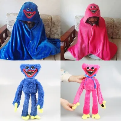 £25.19 • Buy Kids Poppy Playtime Huggy Wuggy Hooded Blanket Sleeping Camping Quilt Duvet Rug