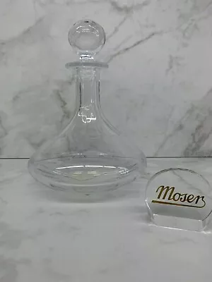 Moser Glass Yacht Decanter Clear • $325