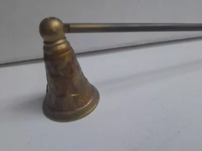 £8.99 • Buy Vintage Brass Candle Snuffer - Handle 28cm - Hinged - Star Detail . 